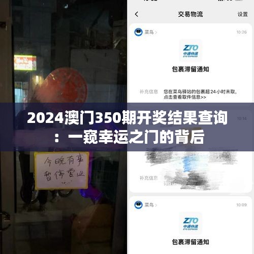 2024澳門350期開獎結(jié)果查詢：一窺幸運之門的背后