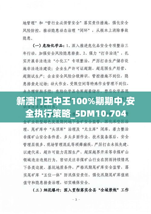 新澳門王中王100%期期中,安全執(zhí)行策略_5DM10.704