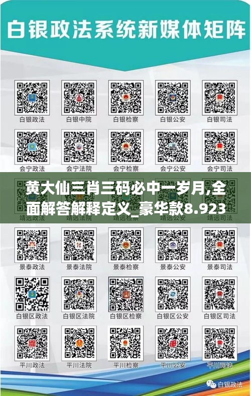 黃大仙三肖三碼必中一歲月,全面解答解釋定義_豪華款8.923