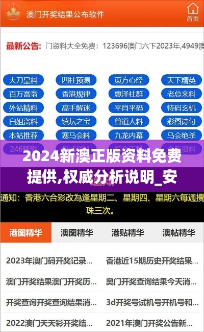 2024新澳正版資料免費(fèi)提供,權(quán)威分析說明_安卓版1.226