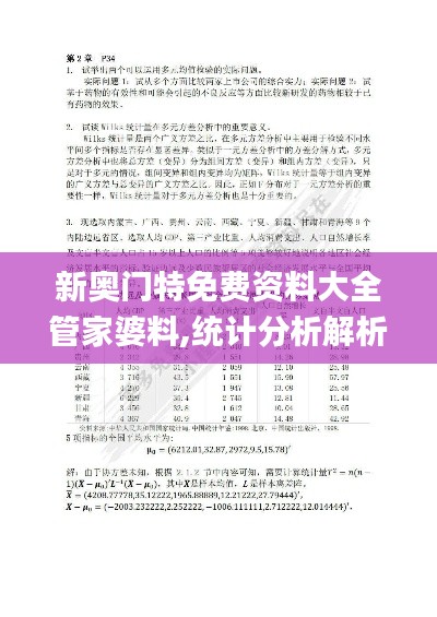 新奧門特免費(fèi)資料大全管家婆料,統(tǒng)計(jì)分析解析說明_蘋果3.507