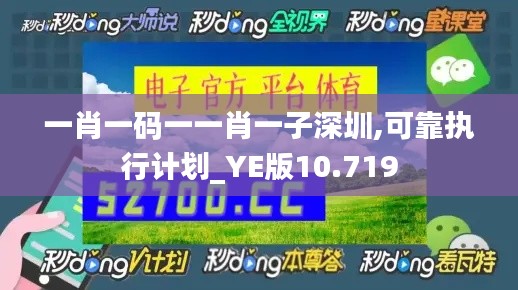 一肖一碼一一肖一子深圳,可靠執(zhí)行計(jì)劃_YE版10.719