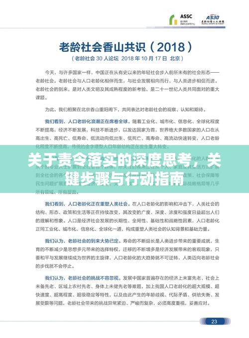 關(guān)于責(zé)令落實(shí)的深度思考，關(guān)鍵步驟與行動(dòng)指南