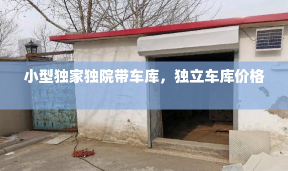 小型獨(dú)家獨(dú)院帶車庫，獨(dú)立車庫價格 