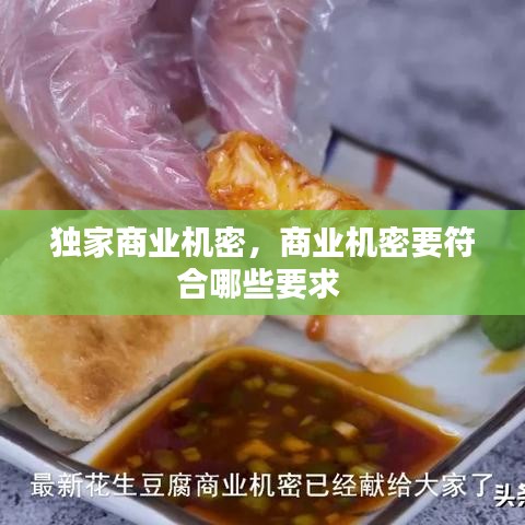 獨(dú)家商業(yè)機(jī)密，商業(yè)機(jī)密要符合哪些要求 