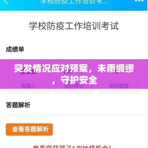 突發(fā)情況應對預案，未雨綢繆，守護安全