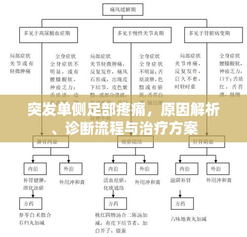 突發(fā)單側(cè)足部疼痛，原因解析、診斷流程與治療方案
