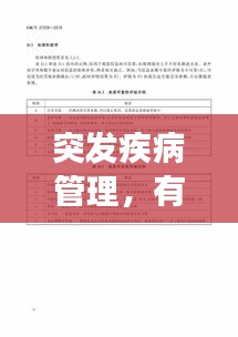突發(fā)疾病管理，有效應(yīng)對(duì)突發(fā)狀況的策略
