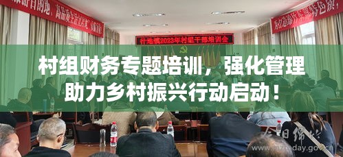 村組財務(wù)專題培訓(xùn)，強化管理助力鄉(xiāng)村振興行動啟動！