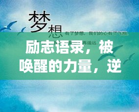 勵志語錄，被喚醒的力量，逆境成長的啟示