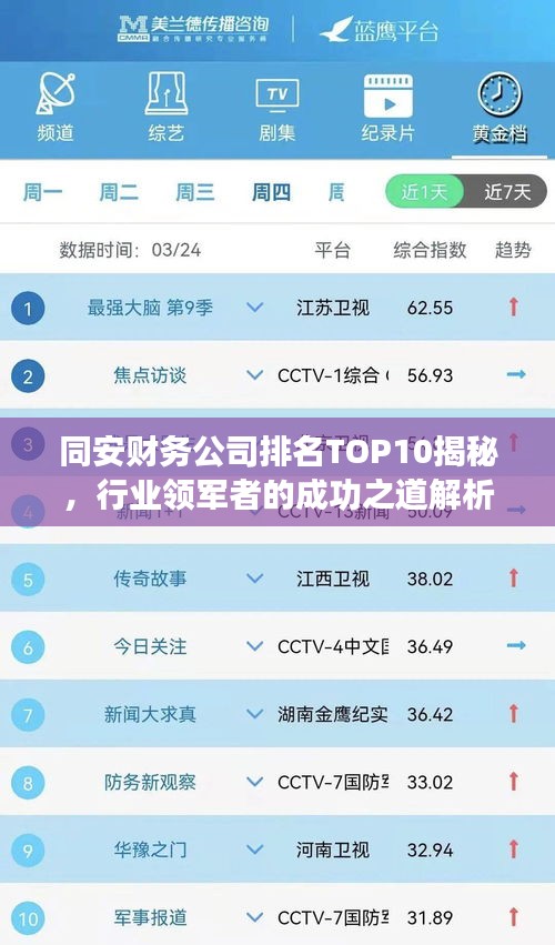 同安財務(wù)公司排名TOP10揭秘，行業(yè)領(lǐng)軍者的成功之道解析