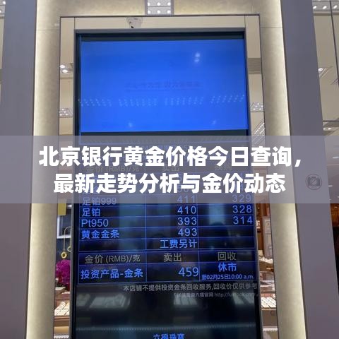 北京銀行黃金價(jià)格今日查詢，最新走勢(shì)分析與金價(jià)動(dòng)態(tài)