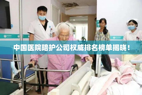 中國醫(yī)院陪護(hù)公司權(quán)威排名榜單揭曉！