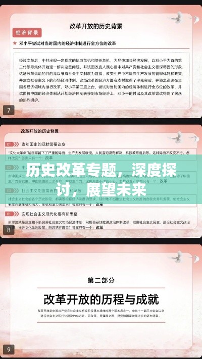 歷史改革專題，深度探討，展望未來