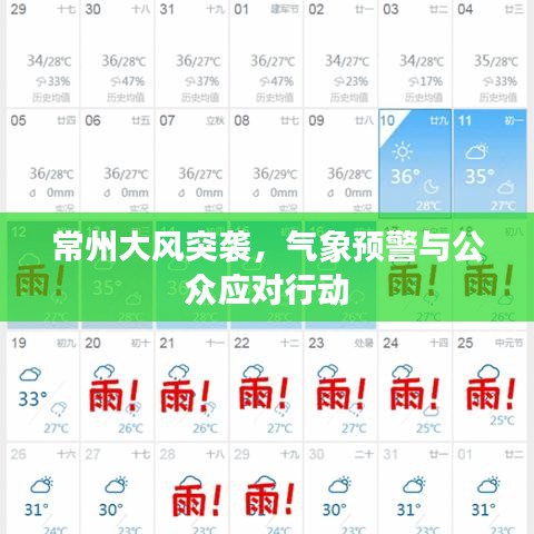 常州大風突襲，氣象預(yù)警與公眾應(yīng)對行動