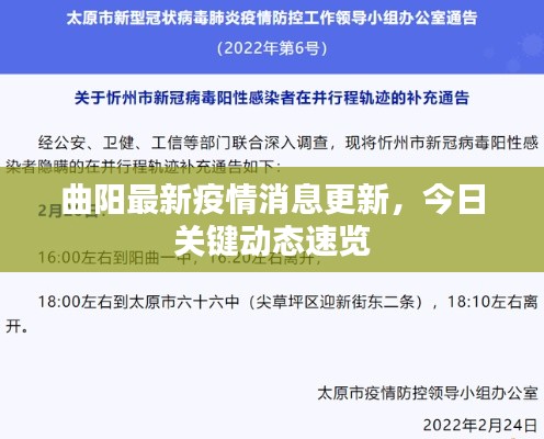 曲陽最新疫情消息更新，今日關(guān)鍵動態(tài)速覽