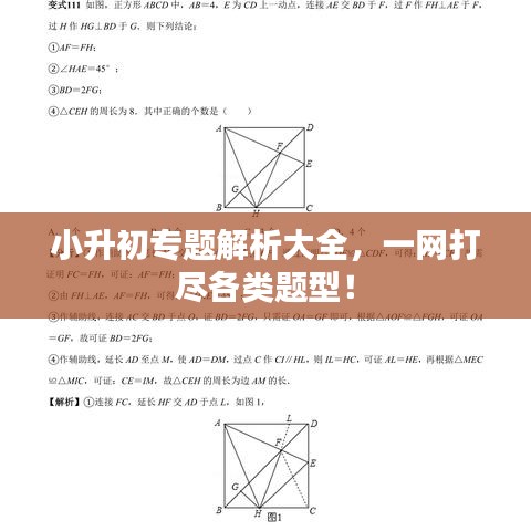 小升初專題解析大全，一網(wǎng)打盡各類題型！