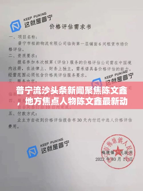普寧流沙頭條新聞聚焦陳文鑫，地方焦點(diǎn)人物陳文鑫最新動態(tài)速遞