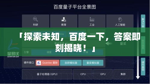「探索未知，百度一下，答案即刻揭曉！」
