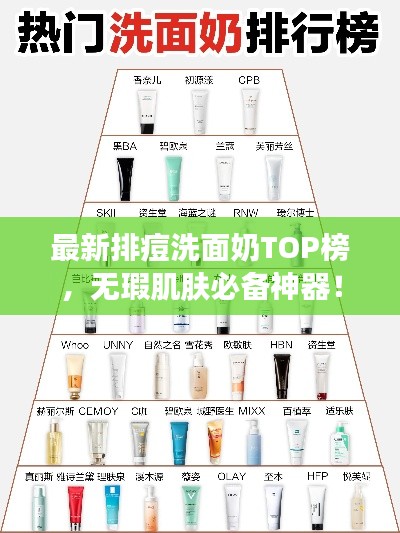 最新排痘洗面奶TOP榜，無瑕肌膚必備神器！
