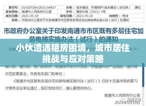 小伙遭遇租房困境，城市居住挑戰(zhàn)與應對策略