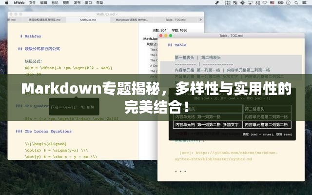 Markdown專題揭秘，多樣性與實(shí)用性的完美結(jié)合！